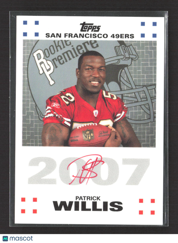 2007 Topps Rookie Premiere Patrick Willis #RPA-PWI