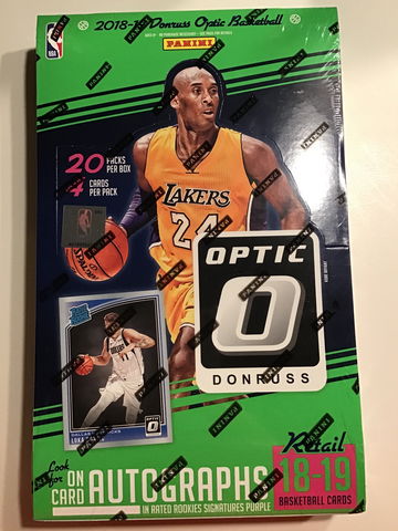 2018-19 Donruss Optic Retail Basketball Box Doncic Young RC Year