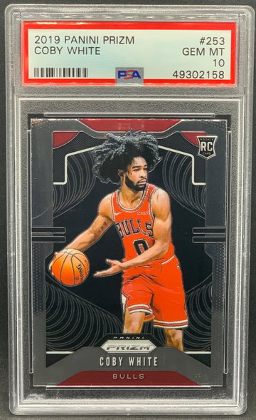 Coby White 2019 Panini Prizm #253 Rookie PSA 10
