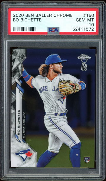 2020 Ben Baller Chrome Bo Bichette PSA 10 GEM MT
