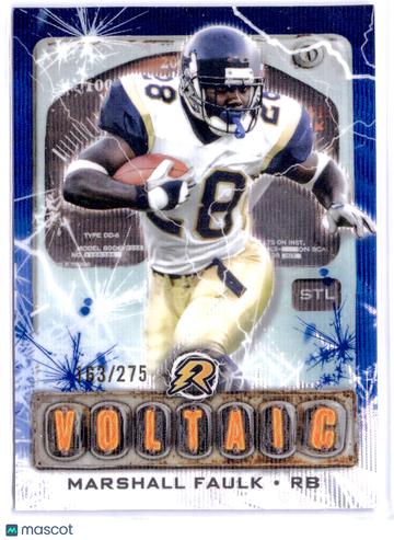 2025 Topps Voltaic Marshall Faulk #V-22 /275