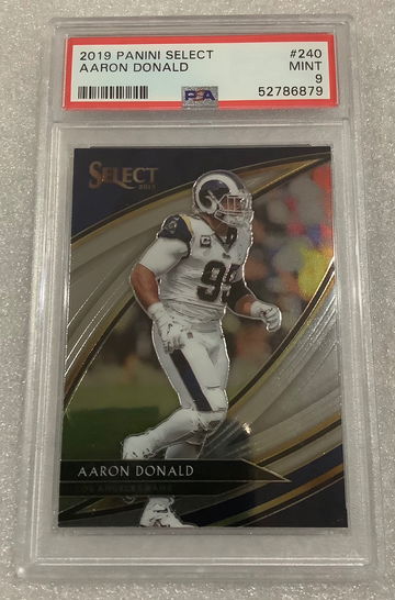 2019 Select Aaron Donald Field level Psa 9 Rams 