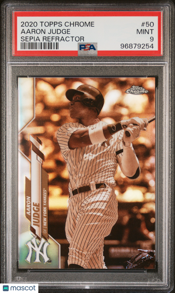 2020 Topps Chrome Aaron Judge #50 Sepia Refractor PSA 9