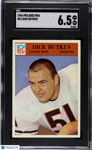 1966 Philadelphia Dick Butkus #31 SGC 6.5