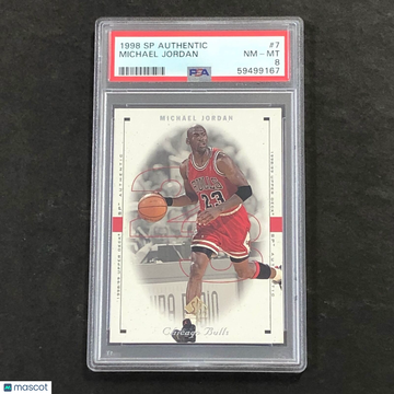 1998 SP Authentic Michael Jordan #7 PSA 8