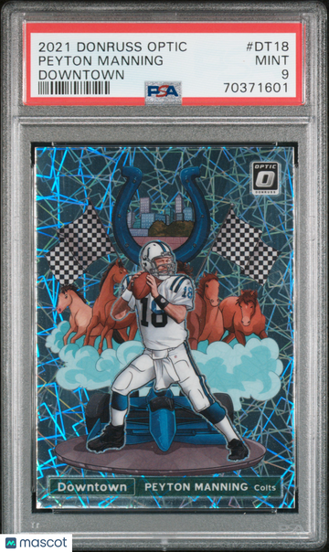 2021 Panini Donruss Optic Downtown Peyton Manning #DT18 PSA 9
