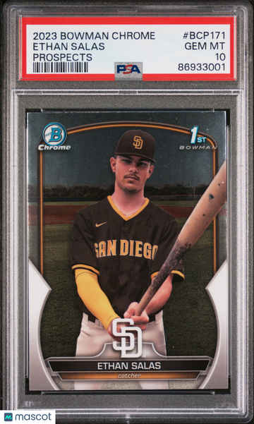 2023 Bowman Chrome Prospects Ethan Salas #BCP171 PSA 10
