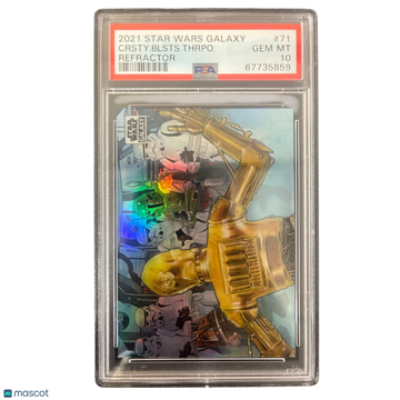 2021 Topps Chrome Star Wars Galaxy Crsty. Blsts. Thrpo. #71 PSA 10