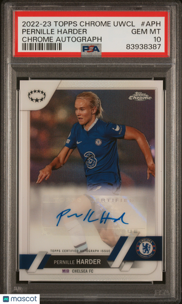 2022-23 Topps Chrome UEFA Women's Champions League Pernille Harder #APH PSA 10