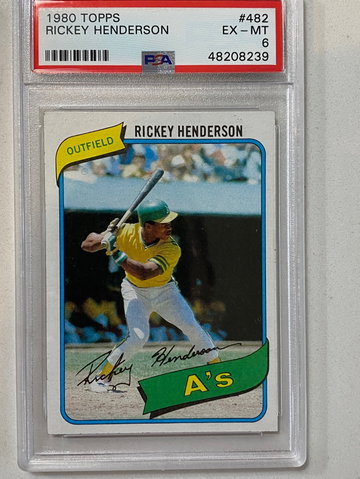 1980 TOPPS Rickey Henderson PSA 6