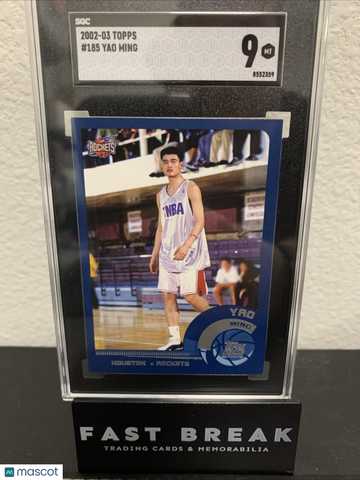 2002-03 Topps Yao Ming #185 SGC 9