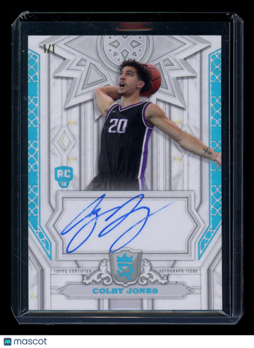 2024 2023-24 Topps Royalty Collection Pursuit of Greatness Colby Jones #POG-CJ /1 Autograph RC