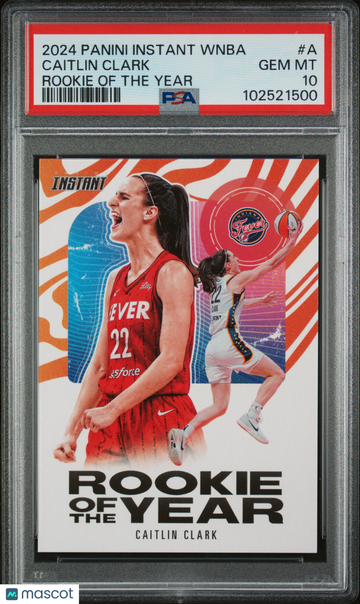 2024 Panini Instant WNBA Rookie Of The Year Caitlin Clark #A PSA 10