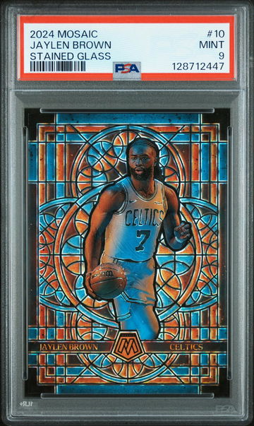 2024 Panini Mosaic Jaylen Brown #10 PSA 9