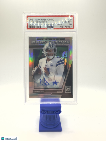 2021 Donruss Optic Dominators Dak Prescott #DMDP Autograph PSA 10