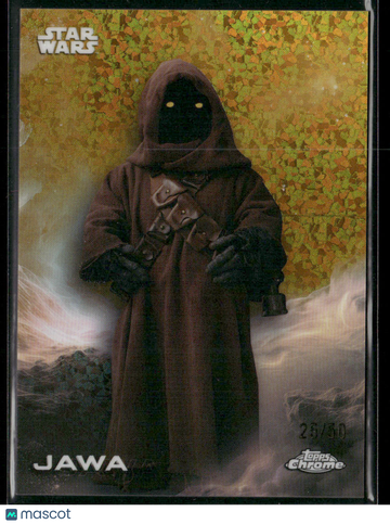 2025 Topps Chrome Star Wars Jawa Gold Mini-Diamond Refractor 25/50 #125