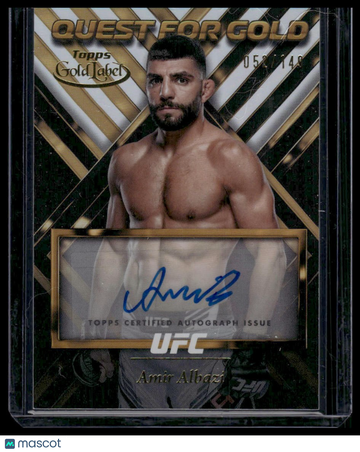2024 Topps Gold Label UFC Amir Albazi #QGS-AAL Quest for Gold Signatures AU