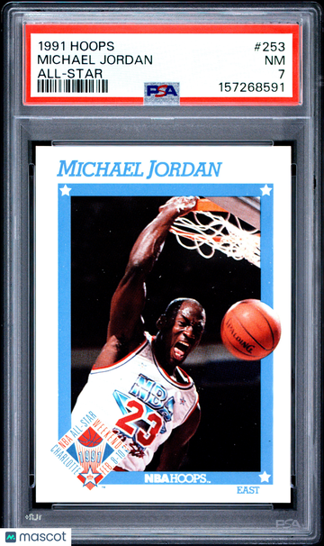 1991 Hoops Michael Jordan #253 All Star PSA 7