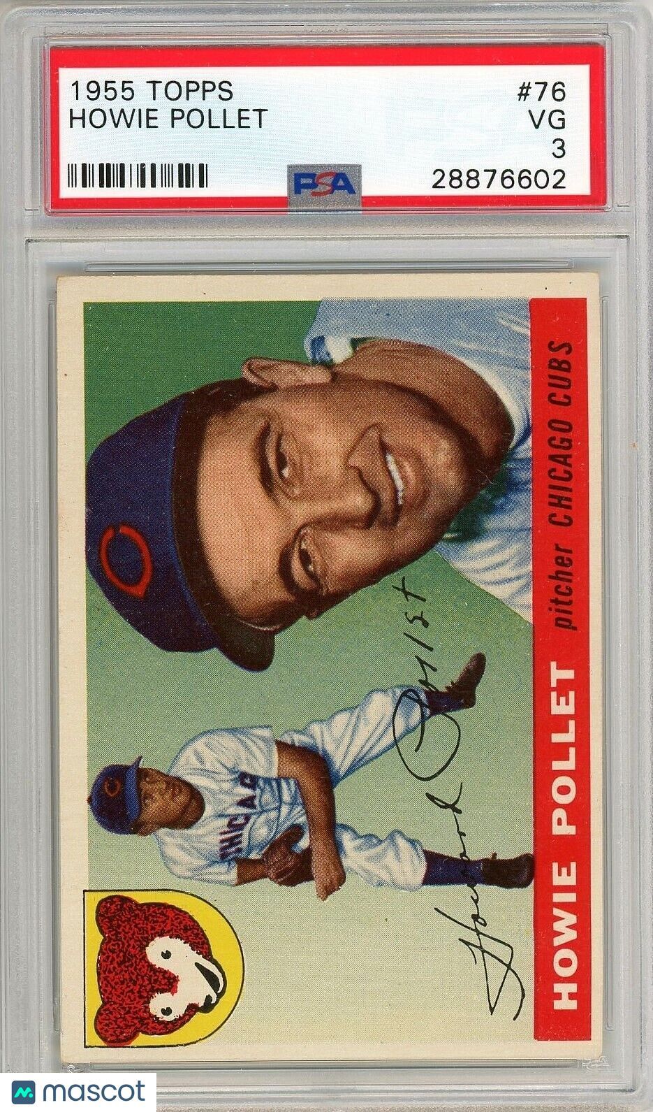 1955 Topps Howie Pollet #76 PSA 3 P1321