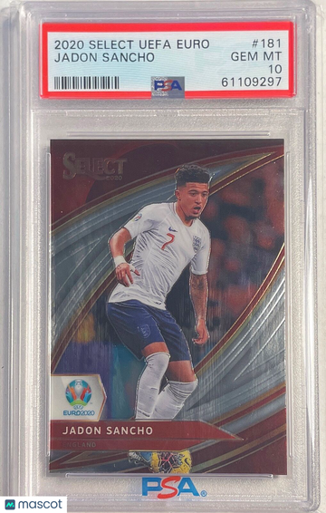 2020 Panini Select UEFA Euro Jadon Sancho #181 PSA 10