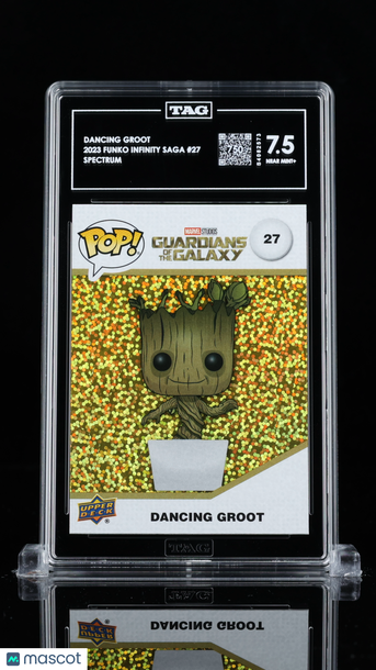 2023 Funko Marvel Infinity Saga Dancing Groot #27 Spectrum TAG 7.5
