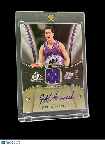 2006 Upper Deck SP Game Used Legendary Fabrics Jeff Hornacek #LF-JH /50 Game-Used Jersey Patch