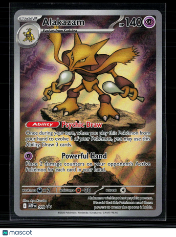 Pokemon 2025 Journey Together Alakazam #MEP EN 009