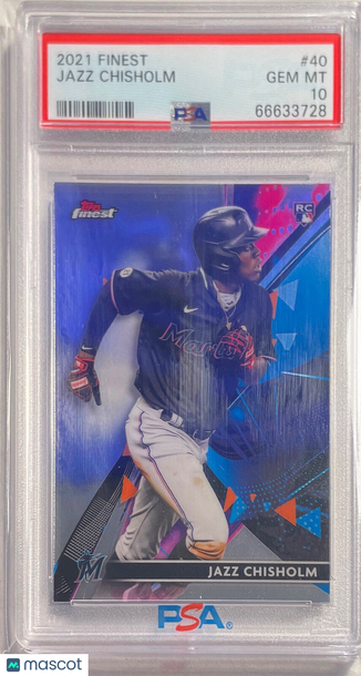 2021 Topps Finest Jazz Chisholm #40 PSA 10