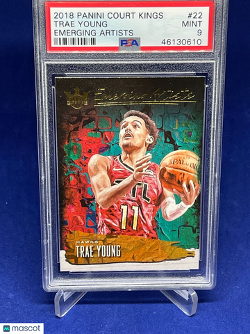2018 Panini Court Kings Emerging Artists Trae Young #22 PSA 9