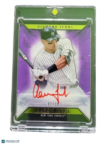 2019 Topps Diamond Icons Aaron Judge #RI-AJ Red Ink /10
