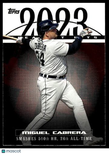 2024 Topps Miguel Cabrera #23GH-24 2023 Greatest Hits