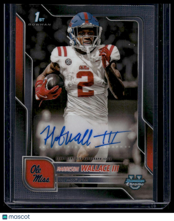 2025 Bowman University Chrome Football Harrison Wallace III #BCA-HW Bowman