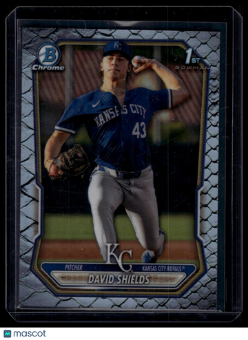 2026 Bowman David Shields #BCP-11 Chrome Prospects Reptilian Refractor
