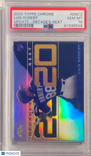 2020 Topps Chrome Update Decade's Next Luis Robert #DNC2 PSA 10