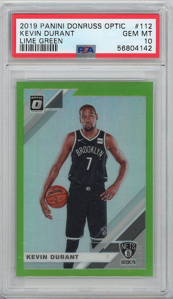 Kevin Durant Optic LIME GREEN /149 PSA10 #112 Nets
