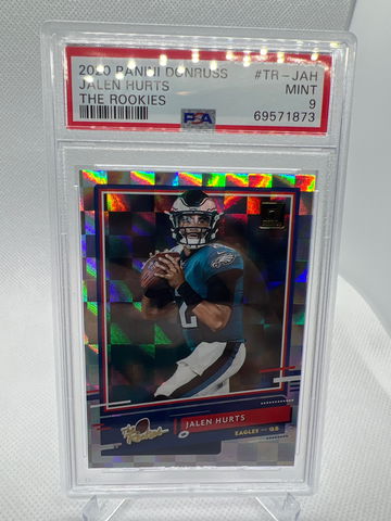 2020 Panini Donruss The Rookies Jalen Hurts PSA 9