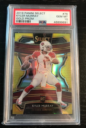 Kyler Murray 2019 select gold Concourse rookie PSA 10 3/10