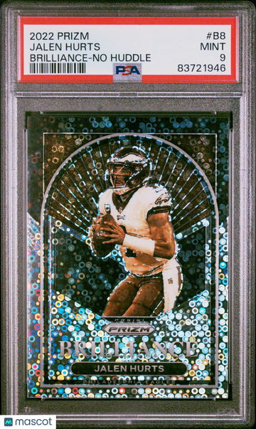 2022 Panini Prizm Brilliance Jalen Hurts #B8 No Huddle PSA 9
