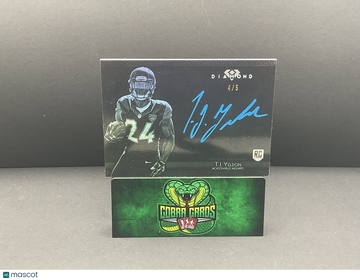 2015 Topps Diamond T.J. Yeldon #TYJ /5 Autograph