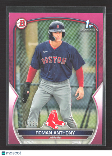 2023 Bowman Roman Anthony #BP-71 Fuchsia /299 1st Bowman