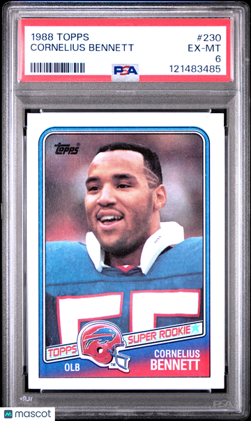 1988 Topps Cornelius Bennett #230 Rookie PSA 6