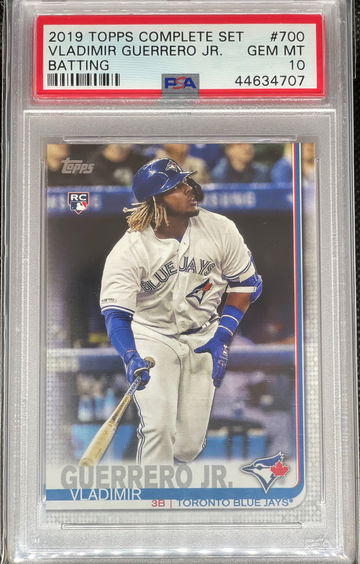 PSA 10 2019 Topps Complete Set Vladimir Guerrero Jr Batting #700