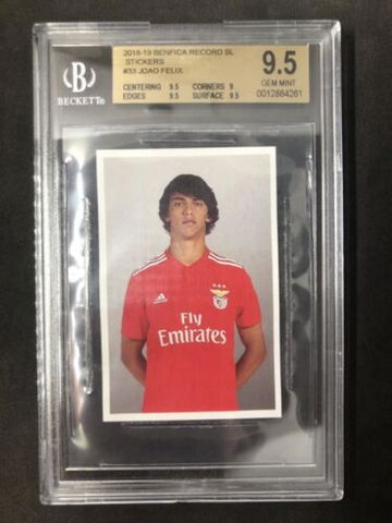 JOAO FELIX 2018-19 Benfica Record Sticker #33  BGS 9.5