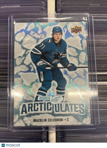 2024 Upper Deck Ice Articulates Rookie Macklin Celebrini #AT-61 Ice Rookie
