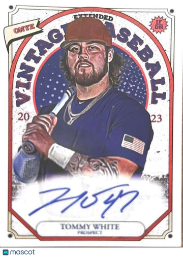 2023 Onyx Vintage Extended - Blue Signatures Tommy White #VATW