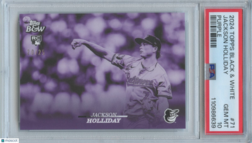 2024 Topps Jackson Holliday Purple Rookie PSA 10 Topps