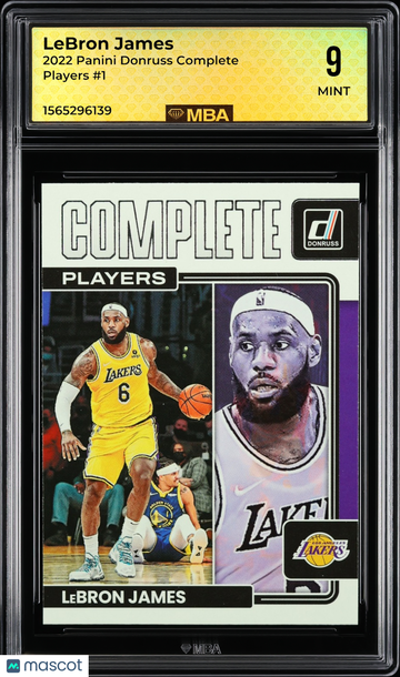 2022 Panini Donruss Complete Players LeBron James #1 MBA 9
