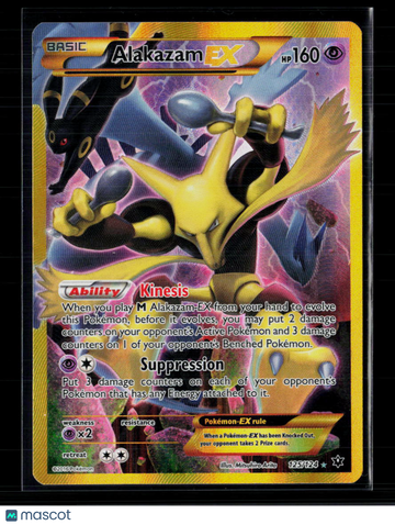 2016 Fates Collide Alakazam EX Holo Secret Rare SR FA #125/124