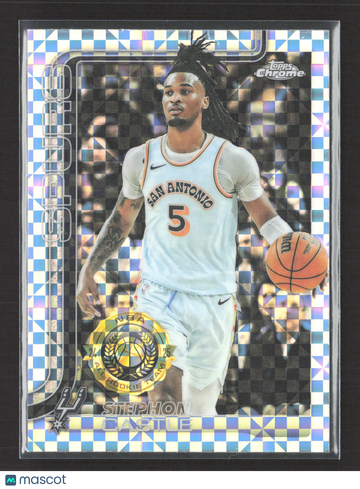 2025 Topps Chrome Basketball Stephon Castle #228 X-Fractor