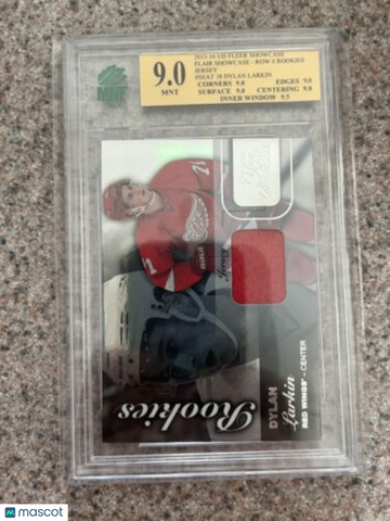 2015-16 Fleer Showcase Dylan Larkin #16 Rookie MNT 9